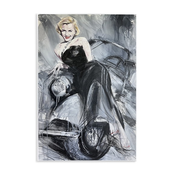 Stupell Industries Timeless Fashion Woman People Painting Unframed Art Print Wall Art, 10 x 15