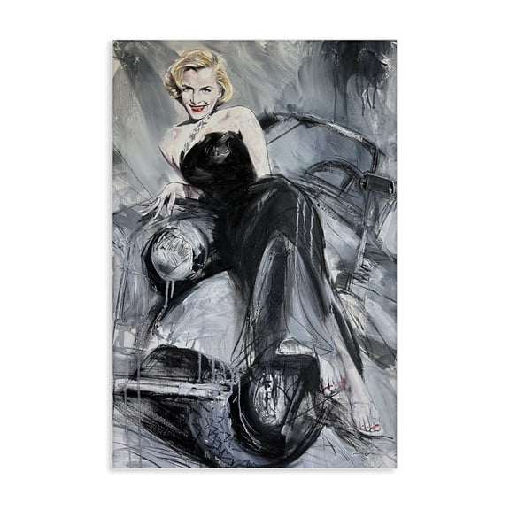 Stupell Industries Timeless Fashion Woman People Painting Wrapped Canvas Canvas Art Print Wall Art, 24 x 36