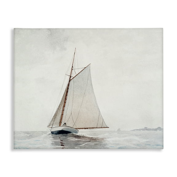 Stupell Industries Timeless Sea Vessel Transportation Painting Gallery Wrapped Canvas Art Print Wall Art, 20 x 16