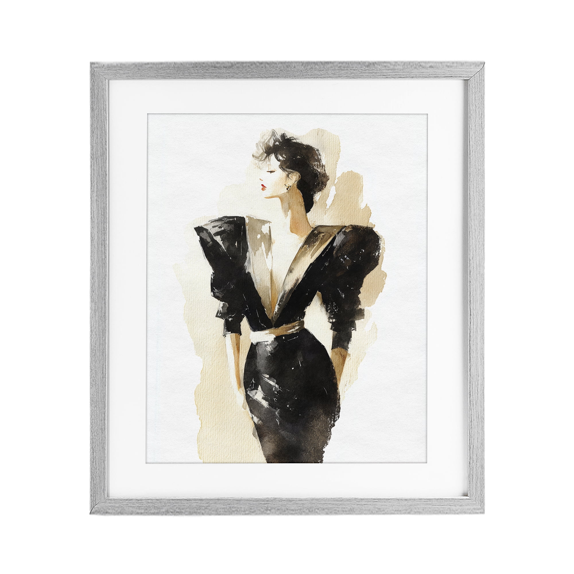 Stupell Industries Timeless Velvet Attitude Gray Framed Print Under Glass, design by Svetlana Aleynikova