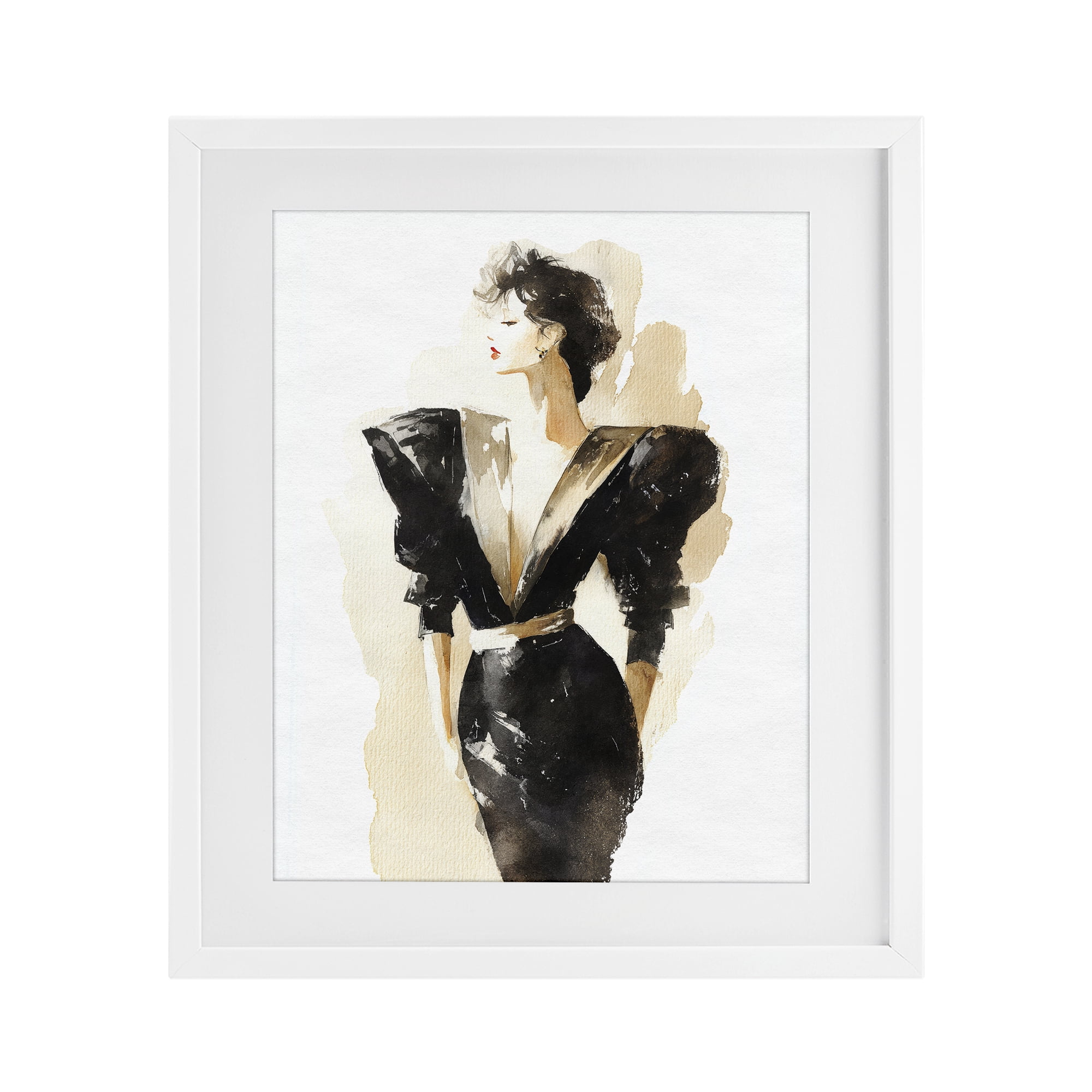 Stupell Industries Timeless Velvet Attitude White Framed Print Under Glass, design by Svetlana Aleynikova