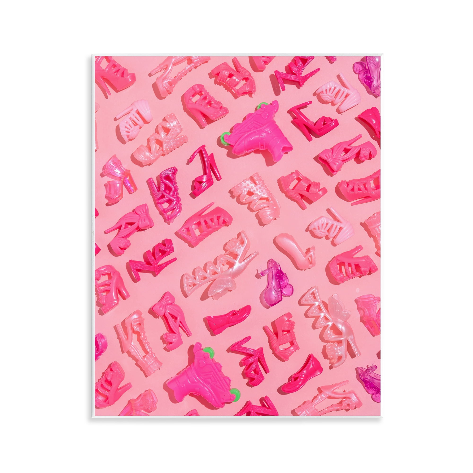 Stupell Industries Tiny Doll Shoes Pink Wall Plaque Art, design by LISH Creative