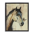 thumbnail image 1 of Stupell Industries Contemporary Tiny Magic Horse & Butterfly Black Floating Frame Canvas Art, 25 x 31, by Svetlana Aleynikova, 1 of 8