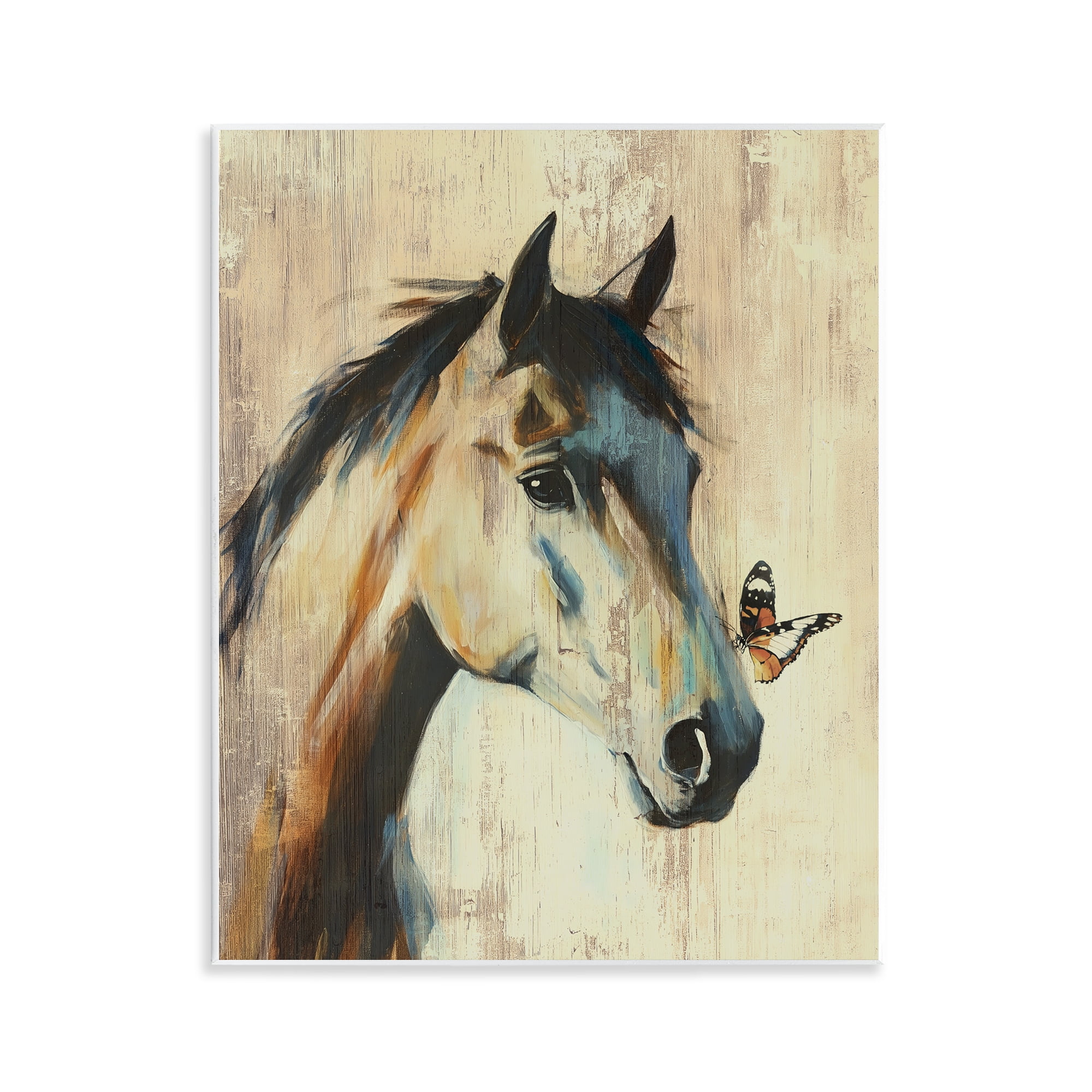 Stupell Industries Tiny Magic Horse & Butterfly Wall Plaque Art, design by Svetlana Aleynikova