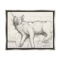thumbnail image 1 of Stupell Industries Tired Dog Sleeping Intricate Graphite Pencil Sketch Drawing Print Luster Gray Floating Framed Canvas Print Wall Art, Design by George Dyachenko, 1 of 9