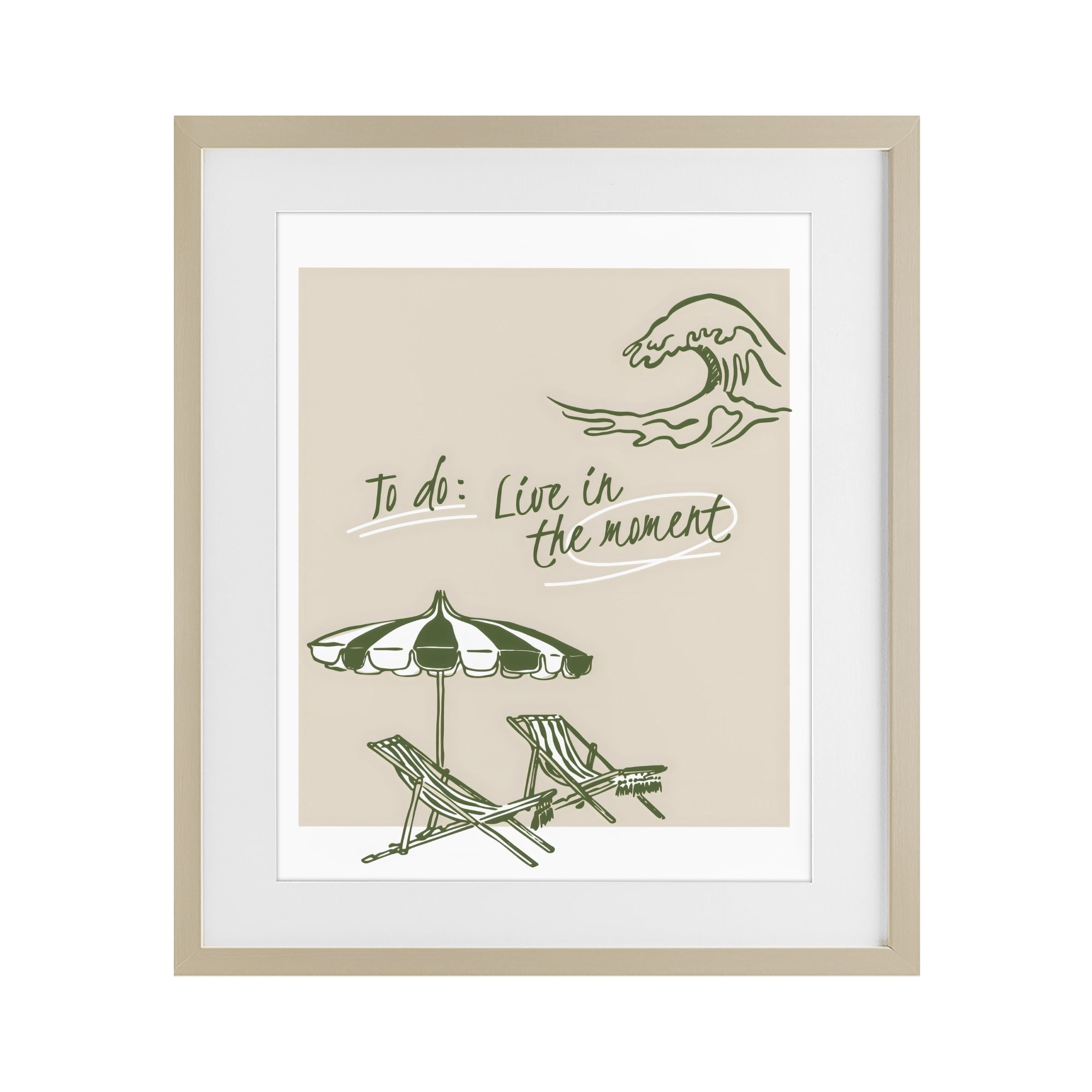 Stupell Industries To Do: Live In The Moment Birch Framed Print Under Glass, design by The Prints Vibe
