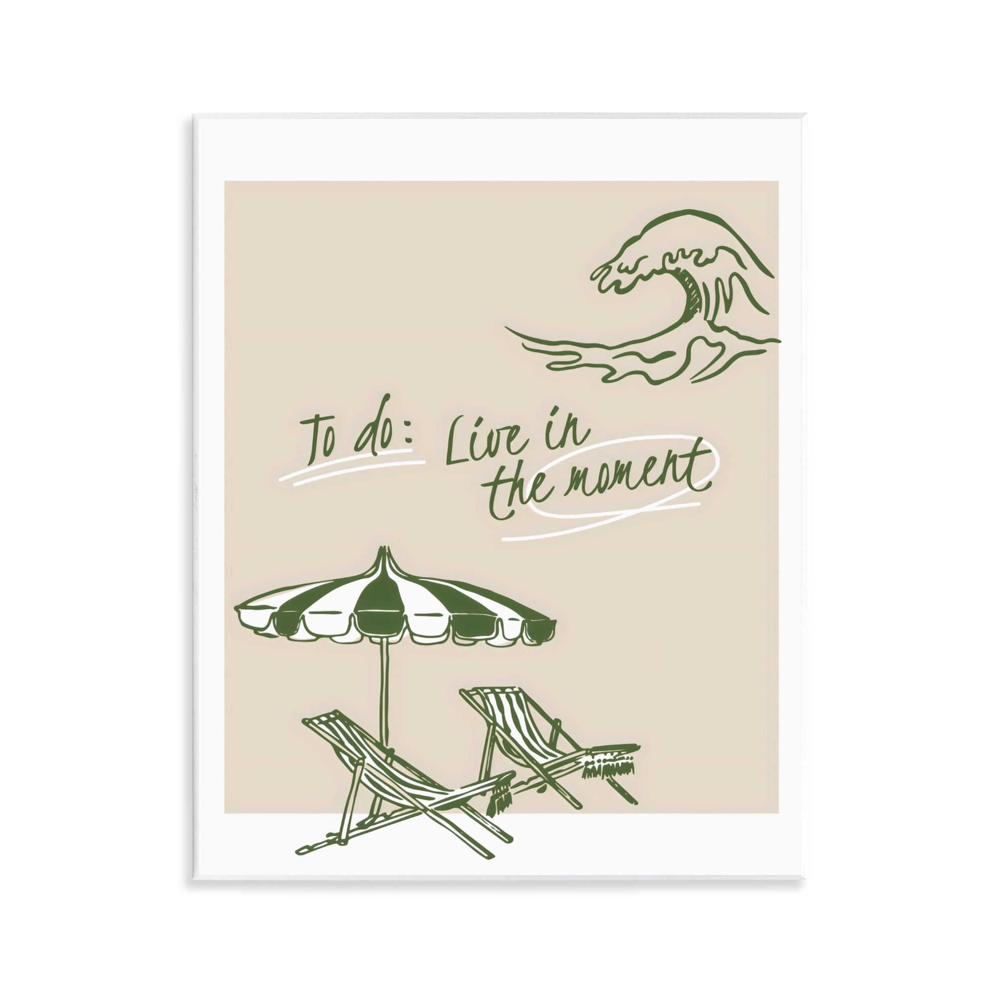 Stupell Industries To Do: Live In The Moment Wall Plaque Art, design by The Prints Vibe