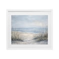 thumbnail image 1 of Stupell Industries Coastal To The Beach Tranquil Landscape White Framed Print Under Glass, 21 x 17, by Petals Prints Design, 1 of 8