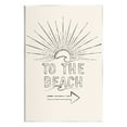 thumbnail image 1 of Stupell Industries To The Beach Weathered Vintage Sun Horizon Typography Graphic Art Unframed Art Print Wall Art, Design by JJ Design House LLC, 1 of 5