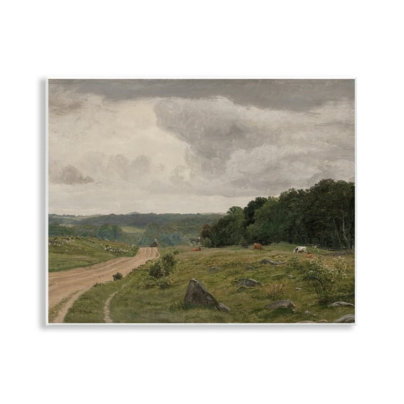Stupell Industries To The Country Landscape Landscape Painting Unframed Art Print Wall Art, 14 x 11