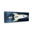 thumbnail image 1 of Stupell Industries To The Moon Phrase Rustic Space Ship Blue,17 x 40,Designed by Daphne Polselli, 1 of 5