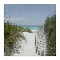 Stupell Industries To The Sea Landscape Coastal Photography Gallery Wrapped Canvas Art Print Wall Art, 17 x 17