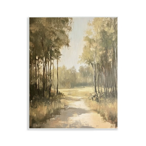 Stupell Industries To The Woods Pathway Landscape & Nature Painting Unframed Art Print Wall Art, 11 x 14