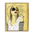 thumbnail image 1 of Stupell Industries Contemporary Today I Am Simply Me Gold Floating Frame Canvas Art, 17 x 21, by Suzanne Millius, 1 of 8