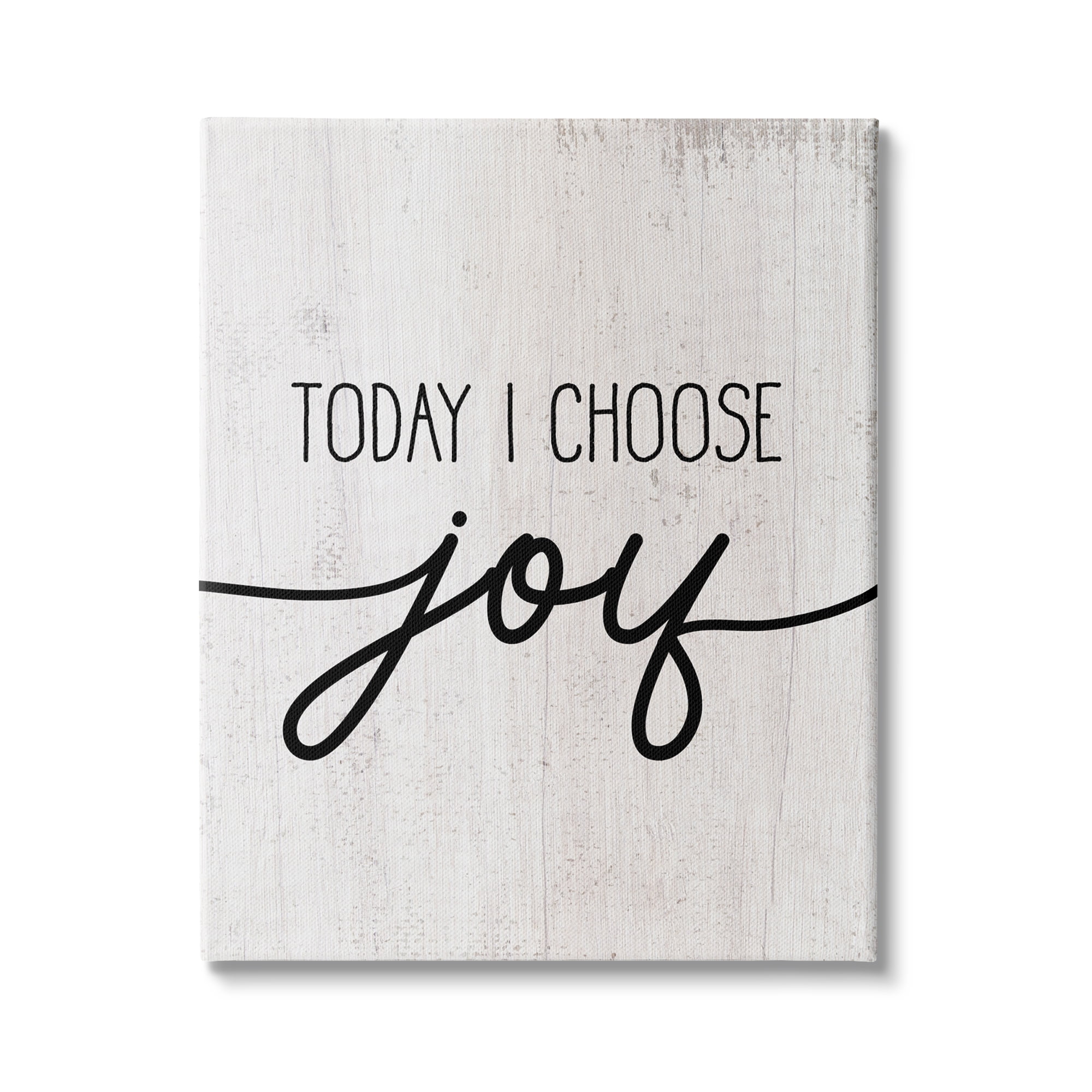 Stupell Industries Today I Choose Joy Motivational Phrase Positive Attitude, 30 x 40, Design by Daphne Polselli