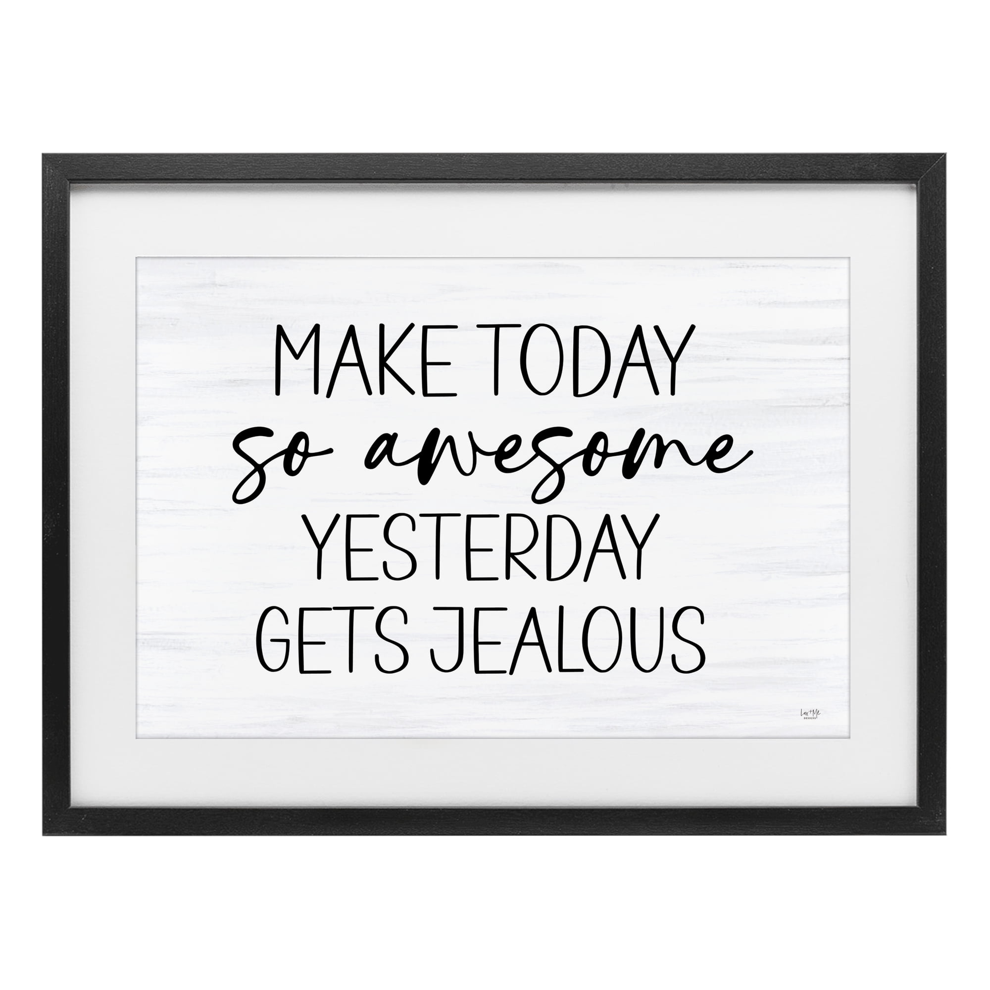 Stupell Industries Today So Awesome Yesterday Jealous Black Framed Print Under Glass, design by Lux + Me Designs