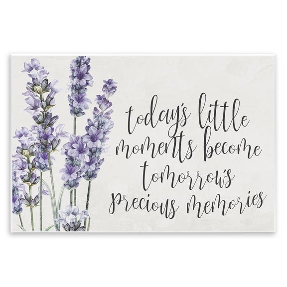 Stupell Industries Today's Little Moments Sentiment Quotes and Sayings Painting Unframed Art Print Wall Art, 15 x 10