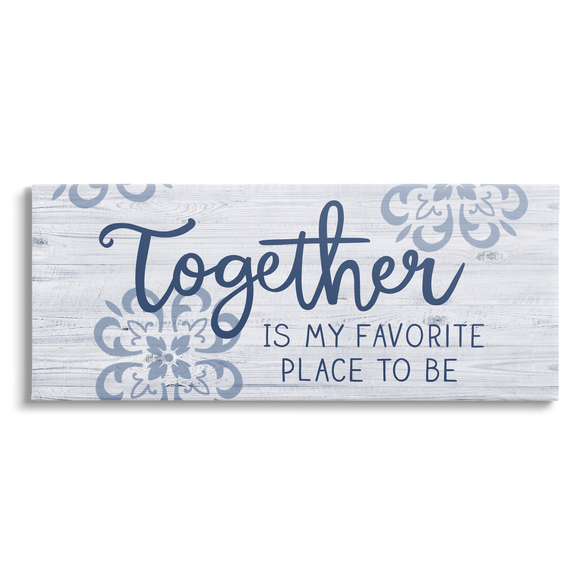 Stupell Industries Together Favorite Place Abstract Floral Petal Pattern Graphic Art Gallery Wrapped Canvas Print Wall Art, Design by Nina Seven