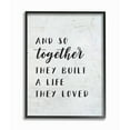 thumbnail image 1 of Stupell Industries Together Home Family Inspirational Word On Wood Texture Design Framed Giclee Texturized Art by Lettered and Lined, 1 of 8