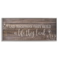 thumbnail image 1 of Stupell Industries Together They Built a Life Quotes and Sayings Painting Gray Framed Art Print Wall Art, 24 x 10, 1 of 8