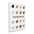 thumbnail image 1 of Stupell Industries Together We Rise Inspirational Phrase Neutral Tone Marks Canvas Wall Art, 16 x 20, Design by Tenisha Proctor, 1 of 6