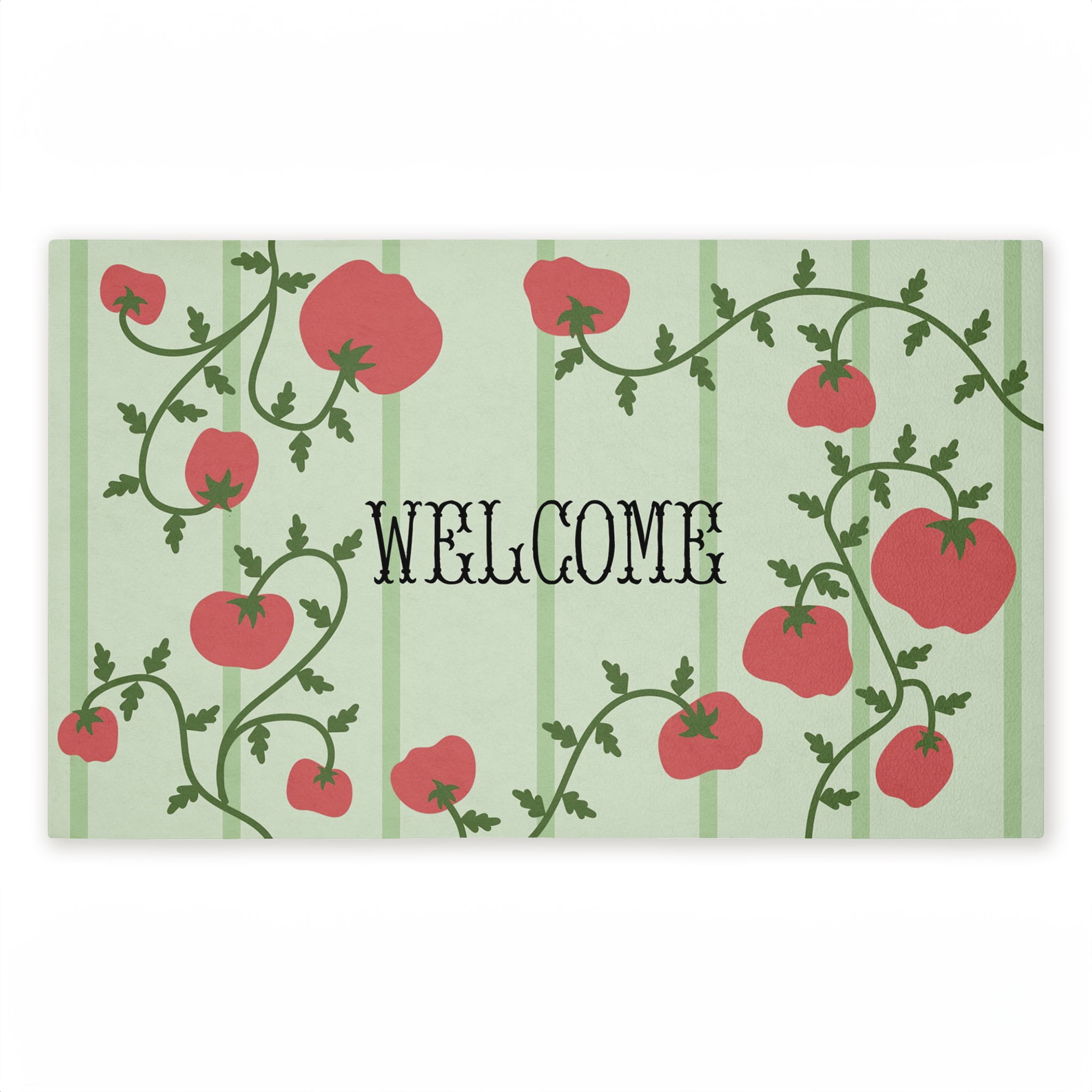 Stupell Industries Tomato Vine Greeting Printed Outdoor Door Floor Mat, design by Lil' Rue