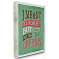 thumbnail image 1 of Stupell Industries Too Many Options Funny Word Red Green Design Canvas Wall Art by Ester Kay, 1 of 5