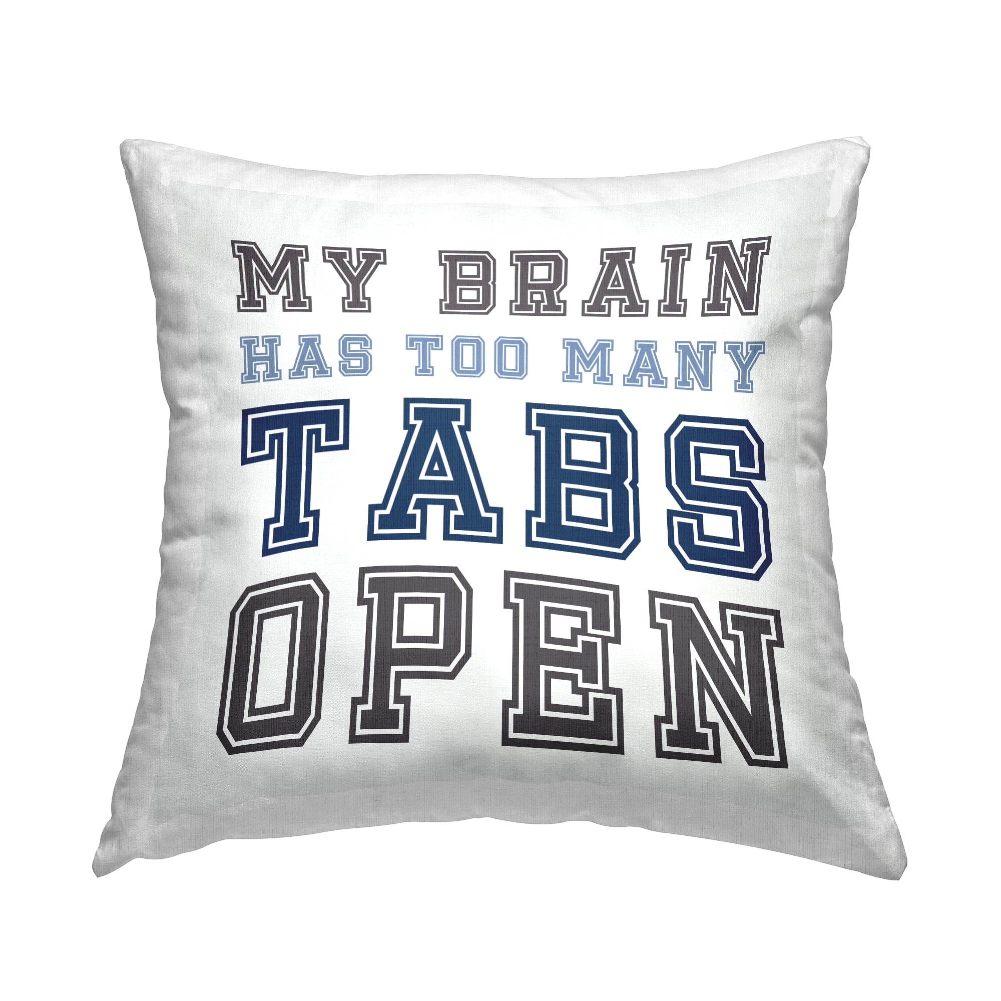 Humorous Typography Design Square Throw Pillow