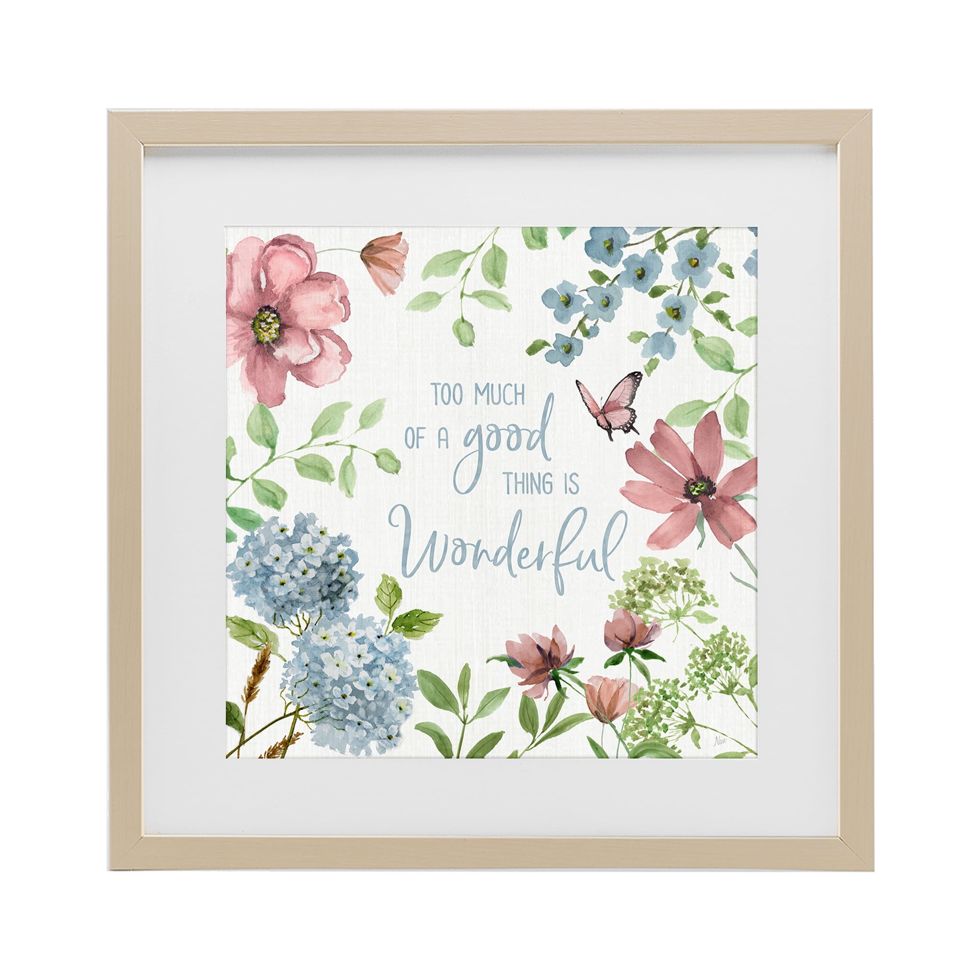 Stupell Industries Too Much Of A Good Thing Birch Framed Print Under Glass, design by Nan