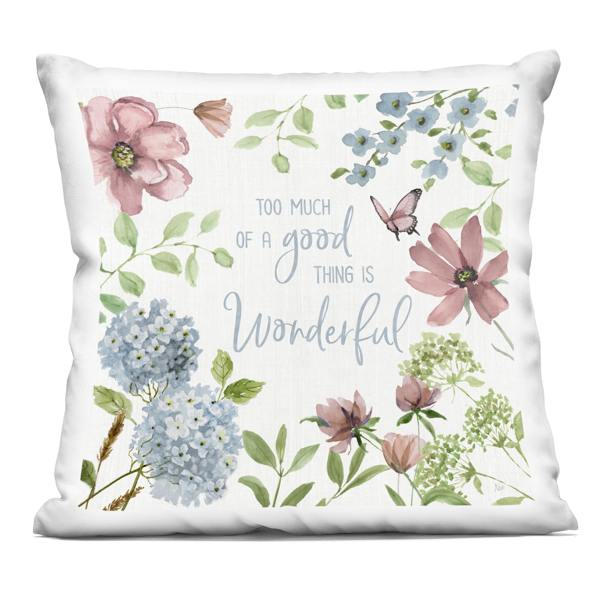Stupell Industries Too Much Of A Good Thing Decorative Printed Throw Pillow, design by Nan, 18 x 7 x 18