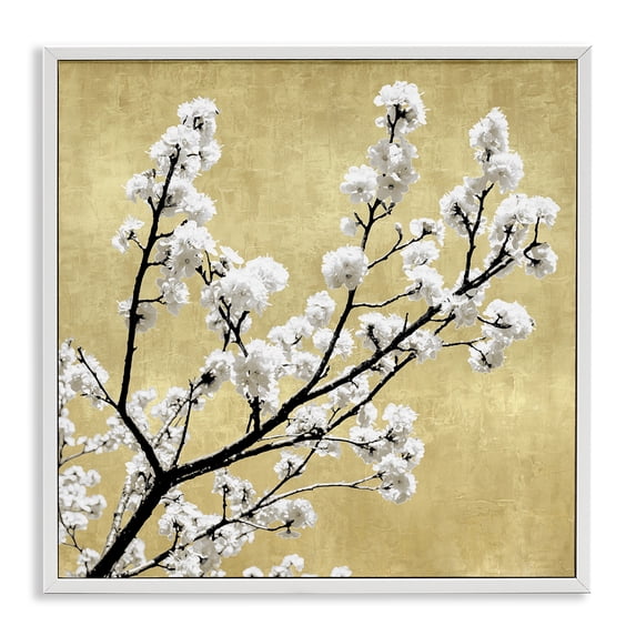 Stupell Industries Art Deco Top of Cherry Blossom White Framed Giclee Art, 12 x 12, by Kate Bennett