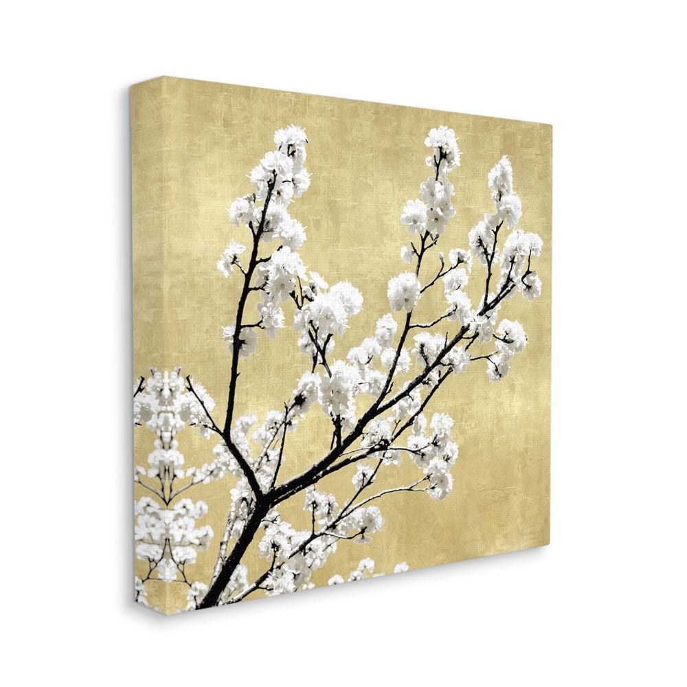 Stupell Industries Top of Cherry Blossom Tree Over Neutral Tan Designed by Kate Bennett