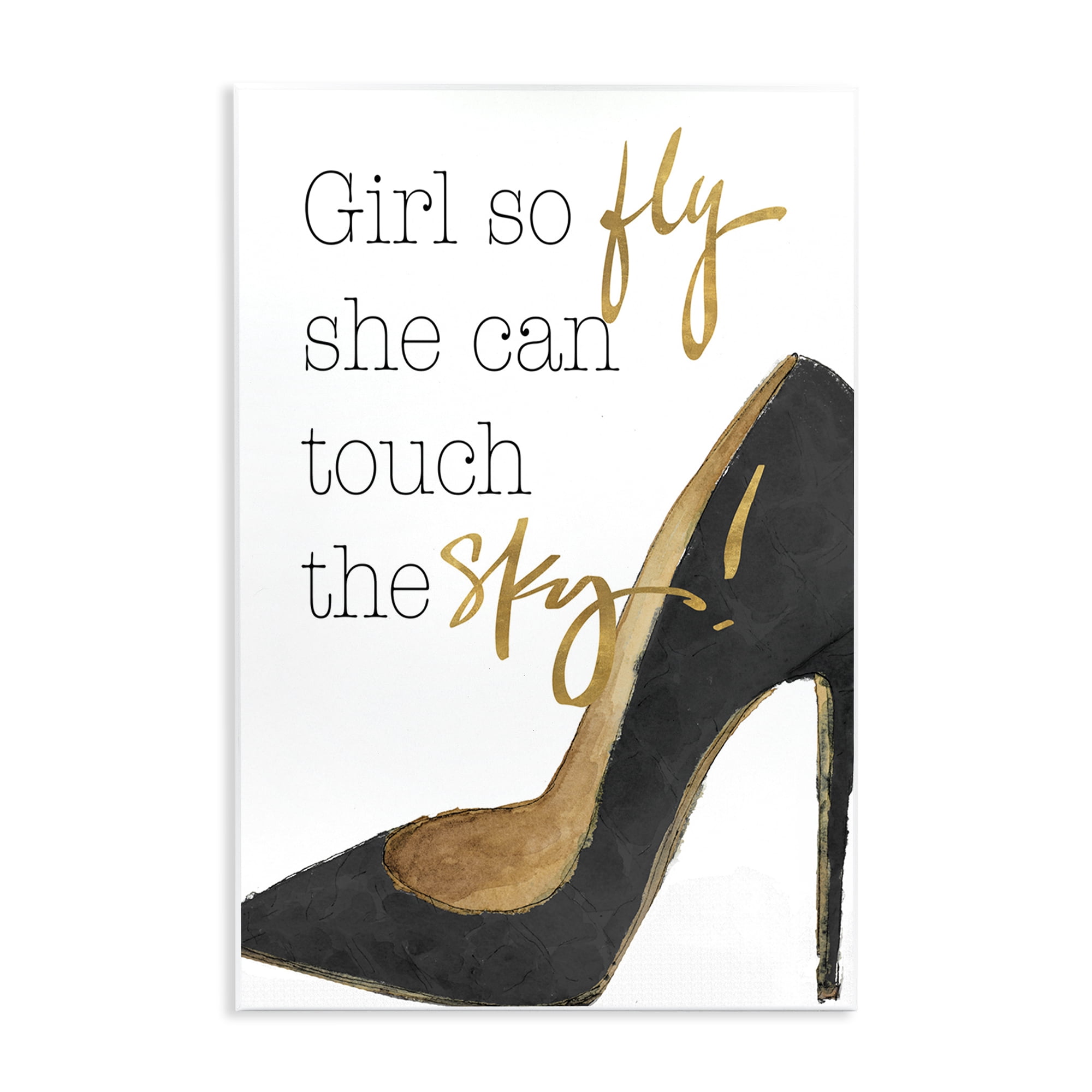 Stupell Industries Touch The Sky Phrase Beauty & Fashion Painting Unframed Art Print Wall Art, 10 x 15