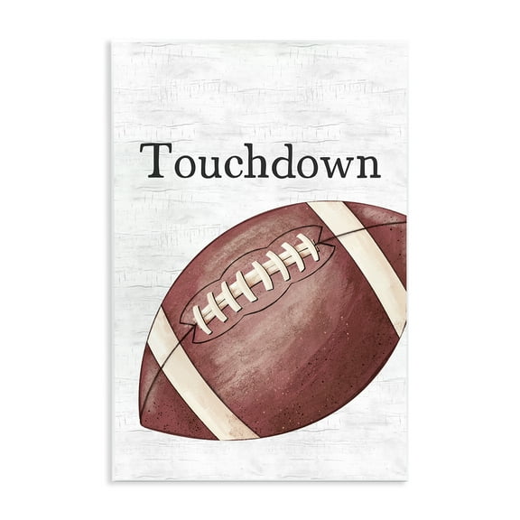 Stupell Industries Touchdown with Football Sports Painting Unframed Art Print Wall Art, 10 x 15