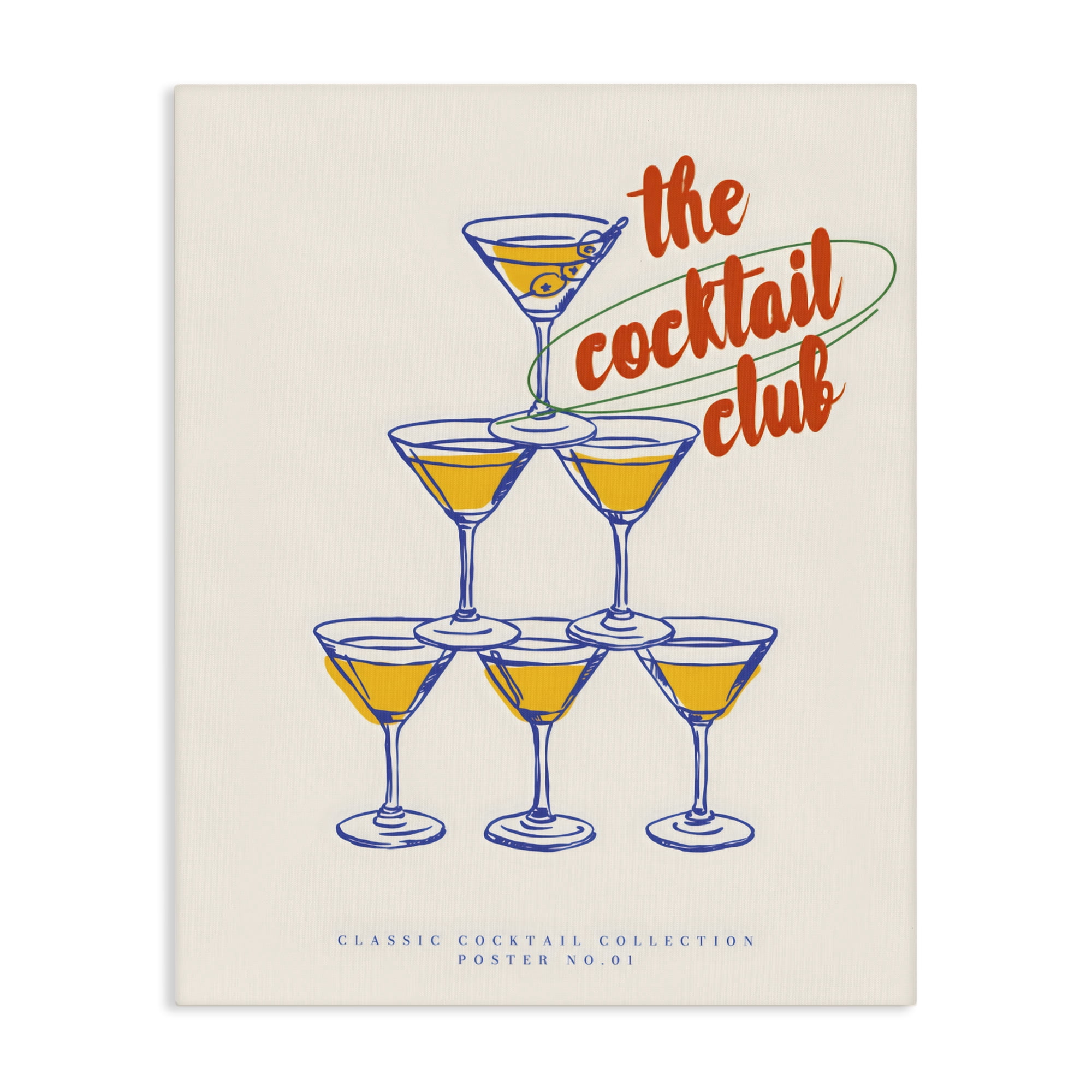 Stupell Industries Tower Toast Cocktail Club Canvas Wall Art, design by The Prints Vibe