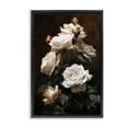 thumbnail image 1 of Stupell Industries Transitional Tower of White Roses Black Floating Frame Canvas Art, 17 x 25, by Petals Prints Design, 1 of 8
