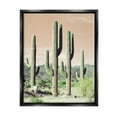 thumbnail image 1 of Stupell Industries Towering Cactus Plants Arid Desert Vegetation Nature Photograph Jet Black Floating Framed Canvas Print Wall Art, Design by Susan Bryant, 1 of 5
