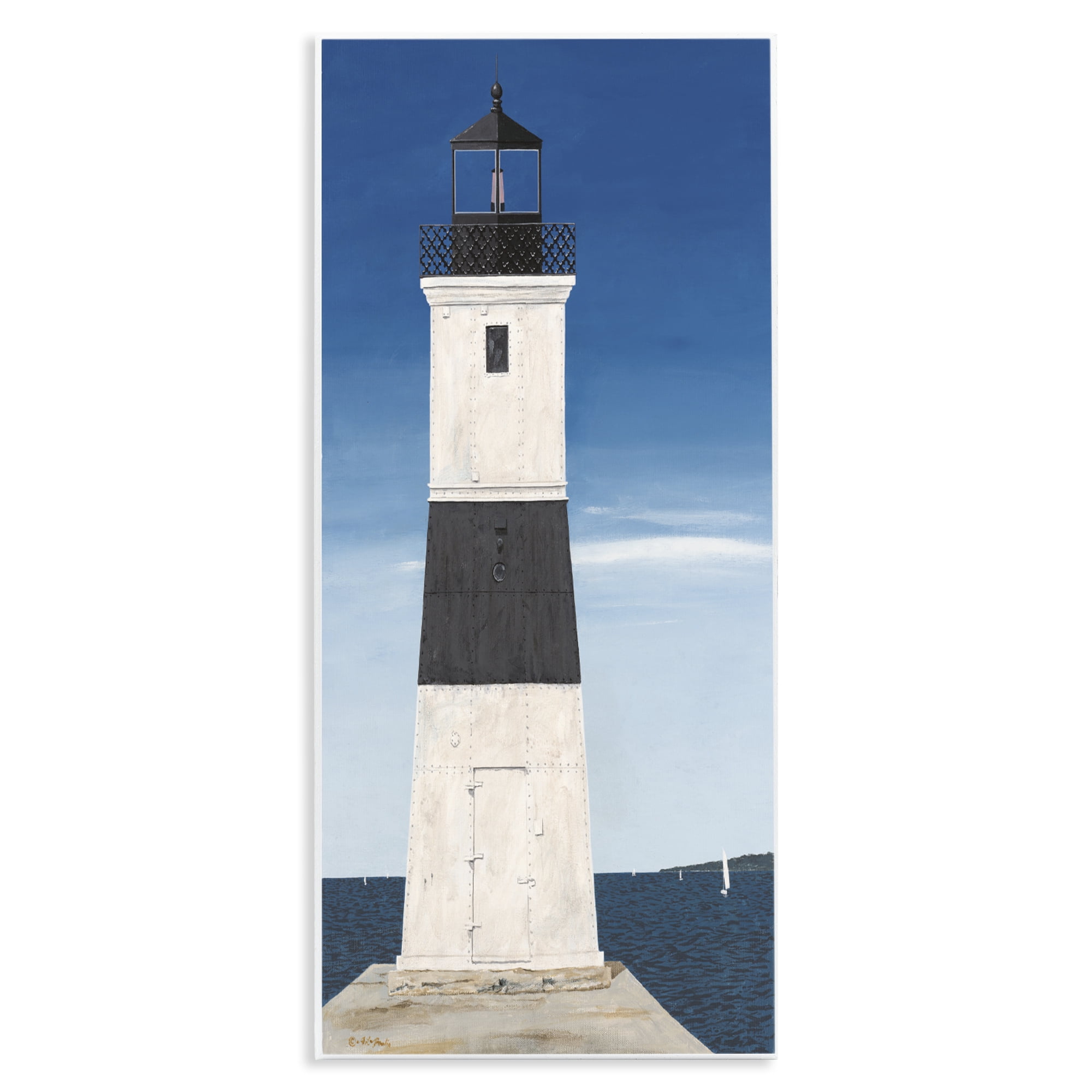 Stupell Industries Towering Lighthouse Beacon Wall Plaque Art, design by Art Poulin