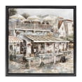 thumbnail image 1 of Stupell Industries Town Café Patio Scenic & Cityscapes Painting Black Floater Framed Canvas Art Print Wall Art, 25 x 25, 1 of 10