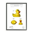 thumbnail image 1 of Stupell Industries Toy Rubber Duck Yellow Patent Design Diagram Framed Wall Art, 24 x 30, Design by Karl Hronek, 1 of 5