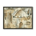 thumbnail image 1 of Stupell Industries Traditional Abstract City Architecture Triangular Shapes Brown Beige Paintings Black Framed Art Print Wall Art, 30x24, by Eric Waugh, 1 of 5