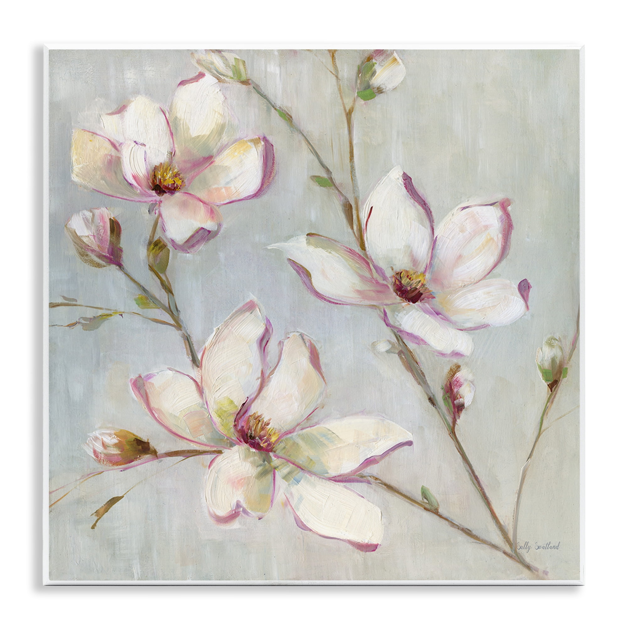 Stupell Industries Traditional Apple Blossoms Botanical & Floral Painting Unframed Art Print Wall Art, 12 x 12