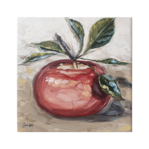 Stupell Industries Traditional Apple Painting Food & Beverage Painting Gallery Wrapped Canvas Print Wall Art, 24 x 24
