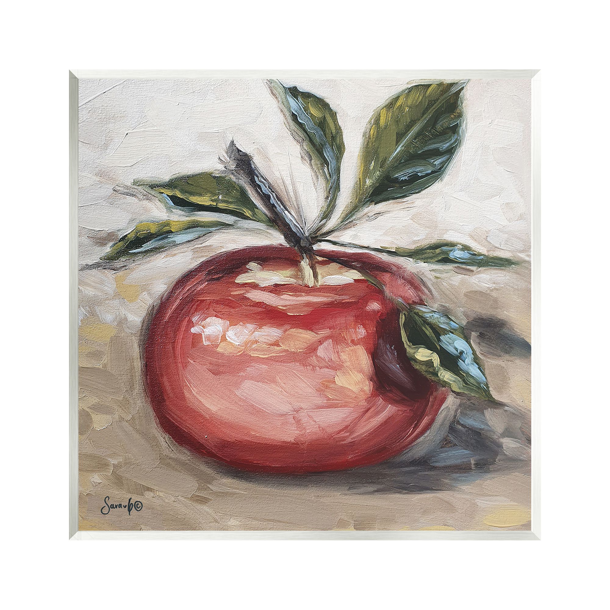 Stupell Industries Traditional Apple Painting Food & Beverage Painting Unframed Art Print Wall Art, 12 x 12