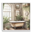 thumbnail image 1 of Stupell Industries Traditional Bathroom with Plants Botanical & Floral Painting White Framed Art Print Wall Art, 24 x 24, 1 of 9