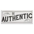 thumbnail image 1 of Stupell Industries Traditional Be Authentic Bold Typography Swirls Canvas Art, 24 x 10, by Lil' Rue, 1 of 7