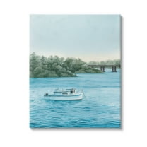 Stupell Industries Traditional Boating Seascape Transportation Photography Gallery Wrapped Canvas Art Print Wall Art, 16 x 20