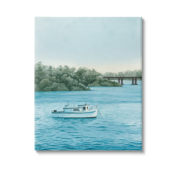 Stupell Industries Traditional Boating Seascape Transportation Photography Gallery Wrapped Canvas Art Print Wall Art, 16 x 20