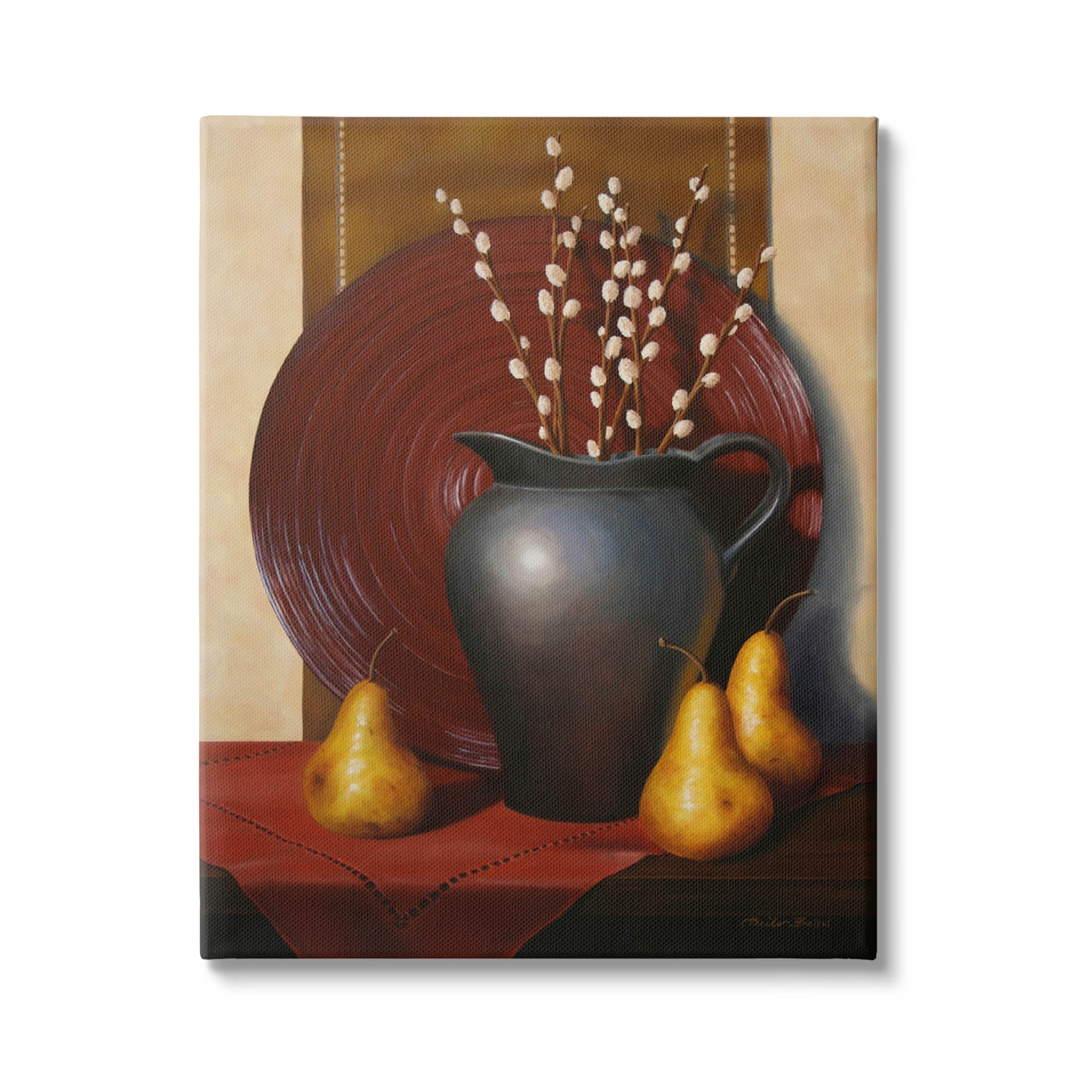 Stupell Industries Traditional Botanical Vase Arrangement Painting Gallery Wrapped Canvas Print Wall Art, Design by Cecile Baird