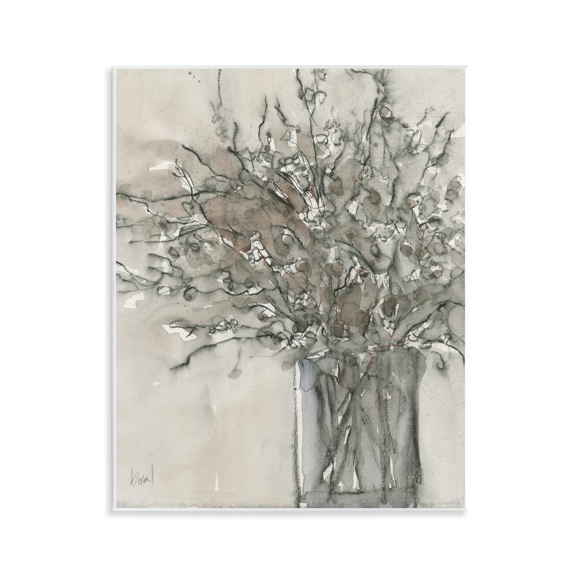 Stupell Industries Traditional Bouquet Drawing Plants & Flowers Painting Unframed Art Print Wall Art, 11 x 14